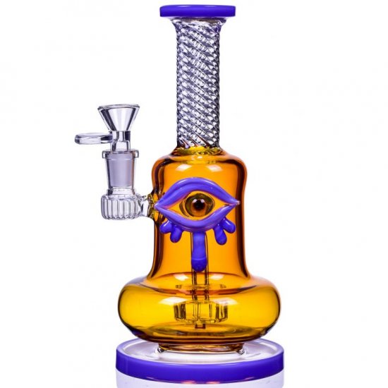 Mad Eye! - 9\" Showerhead Cylinder Vase Bong New