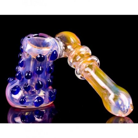 Thor's Hammer - 5" Golden Fumed Bubbler New