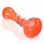 3" Twisted Spiral Hand Pipe - Orange New