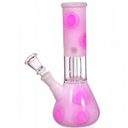 8 Sun Splash Percolator Bong - Pink -SmokeDay