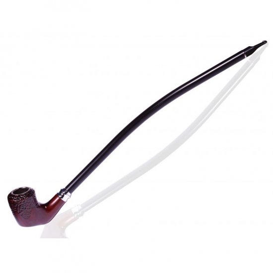 16\" Grand Churchwarden Gandalf Pipe - Assorted Carved Dark Cherry New