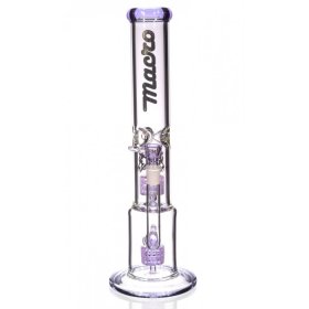 16" Inline Circ Perc to Stereo Domed ShowerHead - Purple New