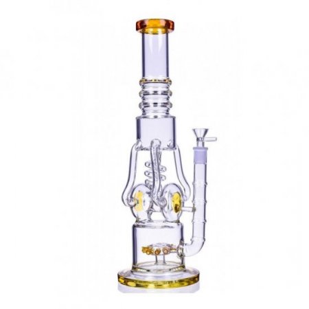 Rodimus Prime - 17" Sprinkler Perc to Coil Perc 4-Arm Recycler Bong New