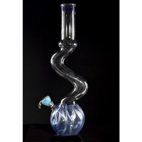 16" Snake Neck Water Pipe - Blue New