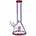 The Empire - Chill Glass - 14" Beaker Base Bong - Red New