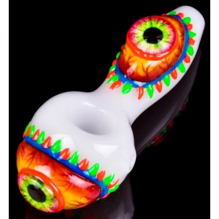 Monster Eye - Glow In The Dark Eye Hand Pipe New