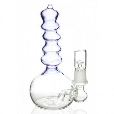 The Portable Lava Tube Mini Oil Dab Rig with Oil Dome and Nail and Dry Herb Bowl - Purple New