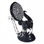 Black N White Octopus Wig Wag - Sherlock Bubbler New