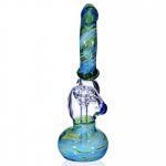 7" Earthy Bubbler - Blueish Green New