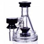 Ash Catcher - Mini Bubbler Showerhead Ash Catcher - 14M/14F - 90 Degree Black New