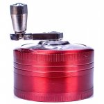 The Cutter - Hand Cranked Three Piece Grinder - 50mm - Red New