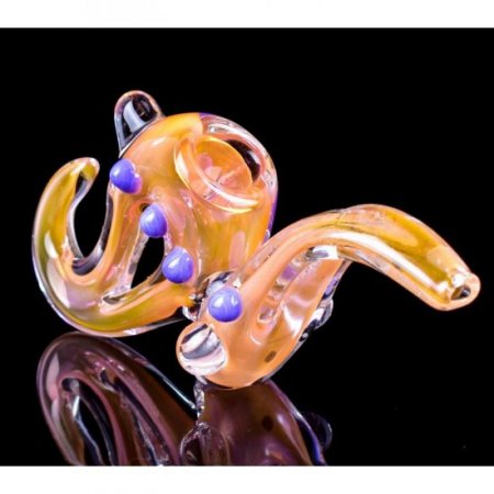 The Ancient Hook - 8" Golden Fumed Bubbler New