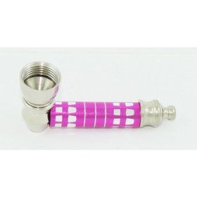 Metal pipe hot Pink with Lid New