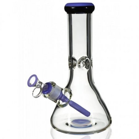 Simply Thick 10" Beaker Bottom Bong - 8mm Thick with American Color