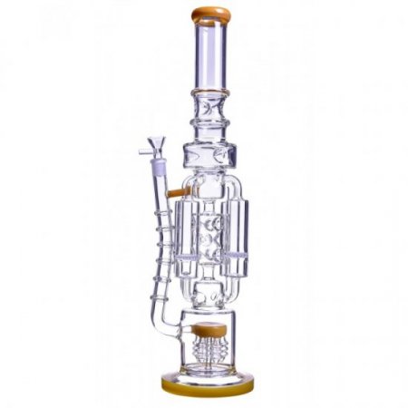 20" Quad Chamber Bong with Multi Honeycomb Perc w/ 14mm Dry Bowl New