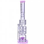 Neptune Trophy - Lookah? - 20" Sprinkler Perc To Honeycomb Barrel Perc - Pink New