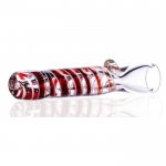 3" Swirled Fumed Chillum - Red New