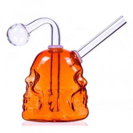 The Twins - Skull Design Dab Rig Bong New