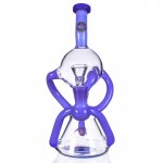 5-ARM RECYCLER SMOKING BONG - Purple New