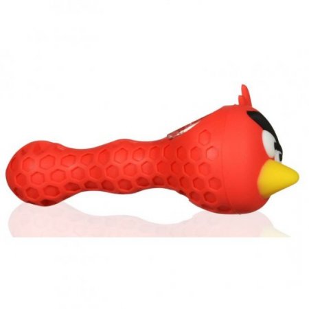 5" Inspired angry birdy Silicone hand pipe With Removable Glass Bowl New