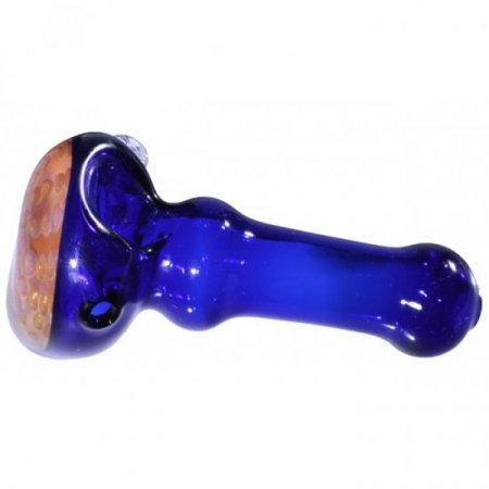 5" Honeycomb Head - Cobalt Blue Pipe Fumed New