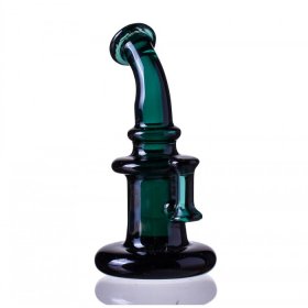 On Point Glass Mini Rig Carb Cap - Teal New