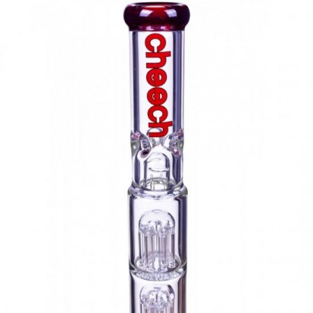 Bloody Hell - Cheech Glass - 19" Triple Tree Perc Beaker Base Bong - Red New