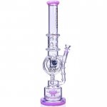 Smoke Reviver - Lookah? - 18" Coil Perc To Sprinkler Perc Bong - Pink New