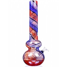 Rainbow Splash - 18" Thick And Chunky Glass Bong Water Pipe New