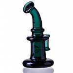 On Point Glass Mini Rig Carb Cap - Teal New