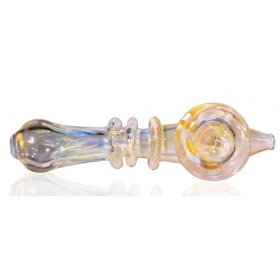 The Kings Pipe - 5" Color Changing Golden Fumed Glass Hand Pipe New