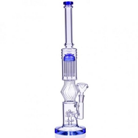 16" Inch Large Sprinkler to Tree Perc Bong Glass Water Pipe - 14mm Male Dry Herb Bowl New