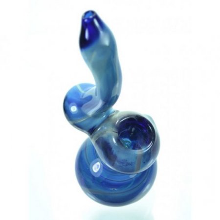 6" Blue Galaxy Glass Bong Bubbler - Ocean Sky New