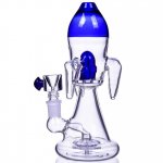 The Battlecruiser - 8" Rocket Ship Bong - Blue New