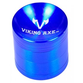 The Genie - Viking Axe? - Four Part Concave Grinder - 40mm - Blue New