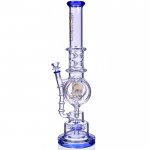 Smoke Reviver - Lookah? - 18" Coil Perc To Sprinkler Perc Bong - New Blue New