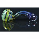 6" Fumed Sherlock Glass Pipe - Striped New