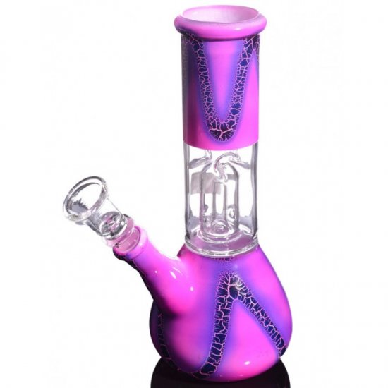 8\" Crackle Percolator - Pink New