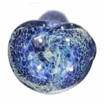 3.5" Marble Swirled Hand Pipe - Blue Fritt New