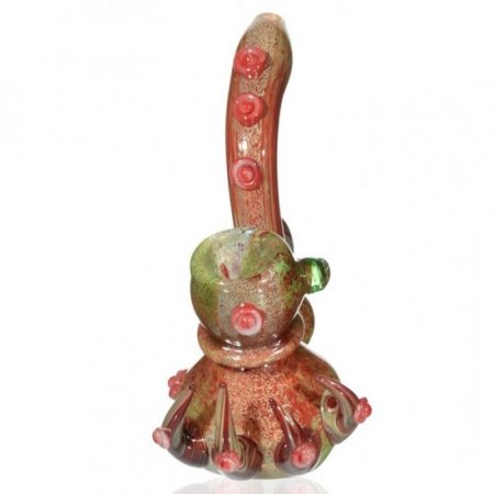 Deep Sea Dweller- 6" Multi Colored Sherlock Bubbler With Tentacles New