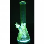 The Smoke Dance Floor - 14" Iridescent Color Shifting Shiny Bong With Colored Lights and A Remote Control New