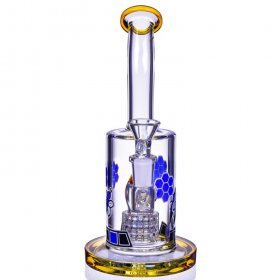 The Dovecote - 9" Glow In The Dark Honeycomb Bong New