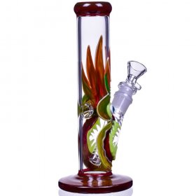 The Smoke Devil - 9" Cylinder Glow in The Dark Bong New
