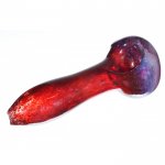 3" Marble Swirled spoon Glass Hand Pipe - Purple New