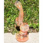 a'Hole Smoke - 7" Heavy Golden Fumed Bubbler New