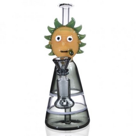 Rick And Morty Built In Bubbler oil Rig Bong - Drastic Loww Price $ 39.99 New