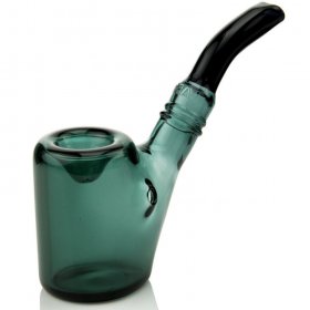 Agent J - Grav? - 4" Sitter Sherlock Hand Pipe - Lake Green New