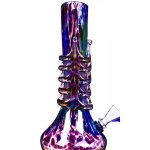 Smokeformer - 11" Iridescent Chameleon Wire Wrap Bong New