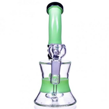 Sour n Sweet Smoke - 8" Tilted Neck Showerhead Perc Bong New