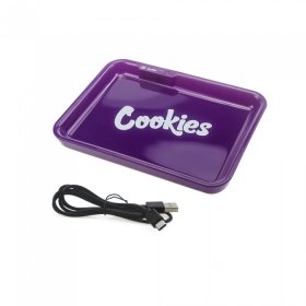 GLOWTRAY X COOKIES LED ROLLING TRAY - PURPLE New